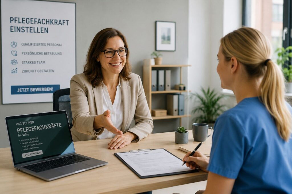 Pflegefachkraft einstellen