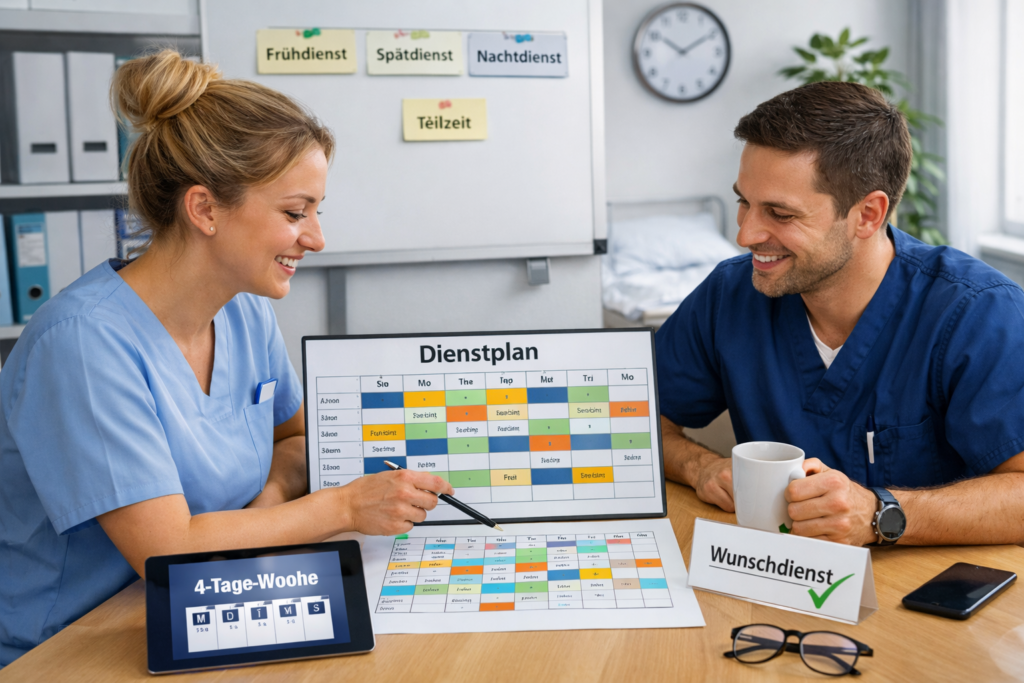 arbeitszeitmodelle pflege